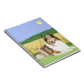 Ruwe Collie met velden Notitieboek (Rechterzijde)