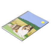 Ruwe Collie met velden Notitieboek (Linkerzijde)