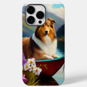 Ruwe Collie op een peddel: een Schilderachtig avon Case-Mate iPhone Case (Achterkant)