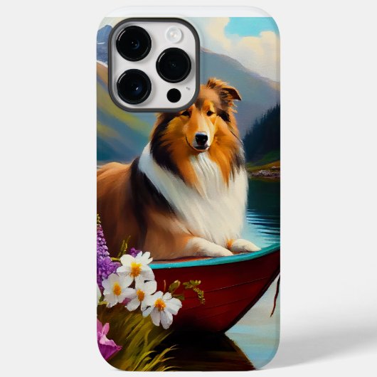 Ruwe Collie op een peddel: een Schilderachtig avon Case-Mate iPhone Case (Achterkant)