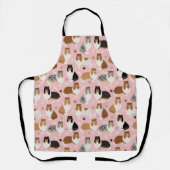Ruwe Collie Paws en Botten Apron Schort (Voorkant)
