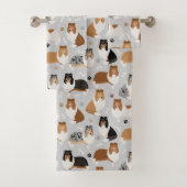 Ruwe Collie Paws en Botten Bad Handdoek (Insitu)