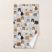 Ruwe Collie Paws en Botten Bad Handdoek (Handdoek)