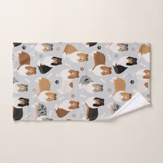 Ruwe Collie Paws en Botten Bad Handdoek (Handdoek)