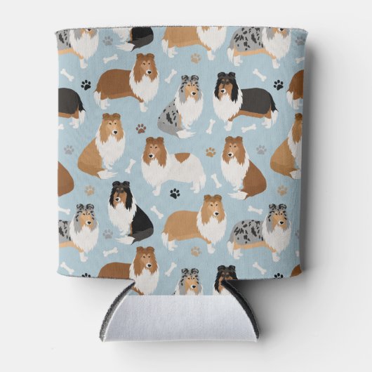 Ruwe Collie Paws en Botten Blikjeskoeler (Voorkant)