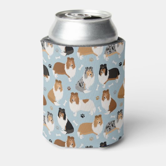 Ruwe Collie Paws en Botten Blikjeskoeler (Blikje Achterkant)