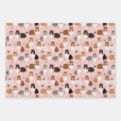 Ruwe Collie Paws en Botten Inpakpapier Vel (Voorkant 3)