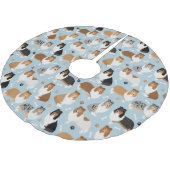 Ruwe Collie Paws en Botten Kerstboom Rok (Gekanteld)