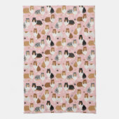 Ruwe Collie Paws en Botten Kitchen Towel Theedoek (Verticaal)