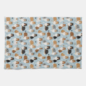 Ruwe Collie Paws en Botten Kitchen Towel Theedoek (Horizontaal)