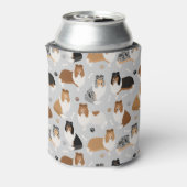 Ruwe Collie Paws en Botten Koelbox Blikjeskoeler (Blikje Achterkant)