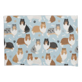 Ruwe Collie Paws en Botten Kussensloop (Voorkant)