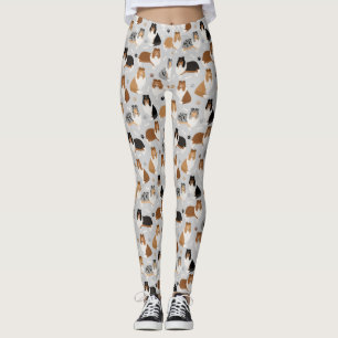 Ruwe Collie Paws en Botten Leggings