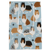 Ruwe Collie Paws en Botten Medium Cadeauzakje (Achterkant)