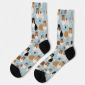 Ruwe Collie Paws en Botten Socks Sokken (Links)