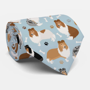 Ruwe Collie Paws en Botten Stropdas