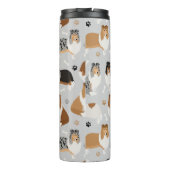 Ruwe Collie Paws en Botten Thermosbeker (Achterkant)