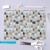 Ruwe Collie Paws en Botten Tissuepapier (Craft)