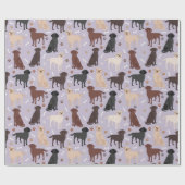 Ruwe Collie Paws en Botten Verpakkingspapier Cadeaupapier (Vlak)