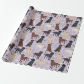Ruwe Collie Paws en Botten Verpakkingspapier Cadeaupapier (Uitgerold)