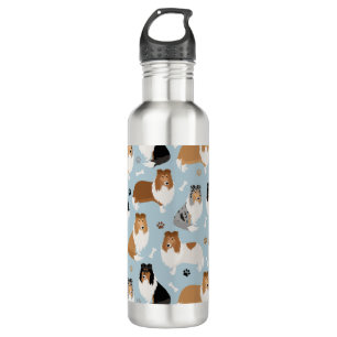 Ruwe Collie Paws en Botten Waterfles