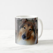 Ruwe colliën koffiemok (Voorkant rechts)