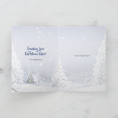 Ruwe collies en lammeren in de kerstavond met een feestdagen kaart (Binnen)