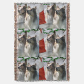 Ruwe Collies ontmoeten Kerstmis Deken (Voorkant Verticaal)