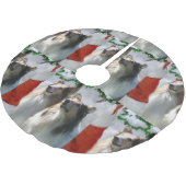 Ruwe Collies ontmoeten Kerstmis Kerstboom Rok (Gekanteld)