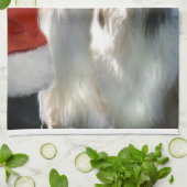 Ruwe Collies ontmoeten Kerstmis Theedoek (Gevouwen)