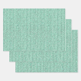 Ruwe Corduroy strepen in bladgroen Inpakpapier Vel