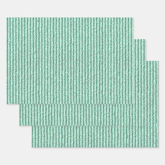 Ruwe Corduroy strepen in bladgroen Inpakpapier Vel (Set)