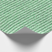 Ruwe Corduroy Strepen in Limoengroen Cadeaupapier (Hoek)