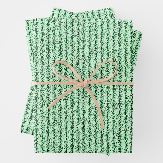 Ruwe corduroy strepen in limoengroen inpakpapier vel (In situ)