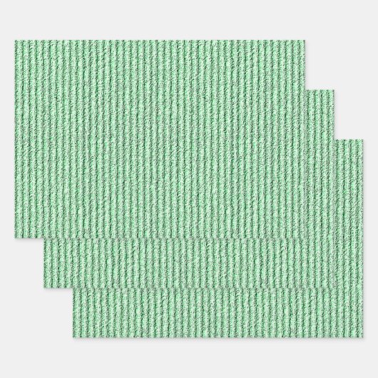 Ruwe corduroy strepen in limoengroen inpakpapier vel (Set)