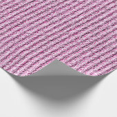 Ruwe Corduroy strepen in warm roze Cadeaupapier (Hoek)