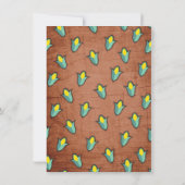 Ruwe Cornhole Bean Bag Toss Feest Uitnodiging (Achterkant)