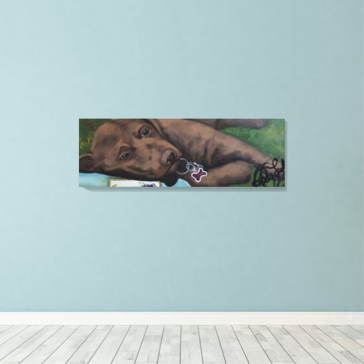 Ruwe Dag Canvas Afdruk (Insitu (Houten vloer))