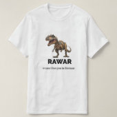 Ruwe dinosaurus verklaring van liefde t-shirt (Design voorkant)