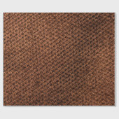 Ruwe donkerbruine textuur, gekreukeld kreukhout cadeaupapier (Vlak)