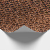 Ruwe donkerbruine textuur, gekreukeld kreukhout cadeaupapier (Hoek)