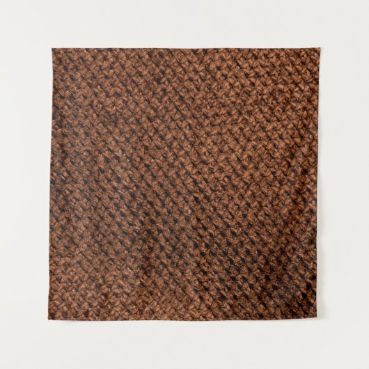 Ruwe donkerbruine textuur, gekreukeld kreukhout wandkleed (Voorkant (horizontaal))