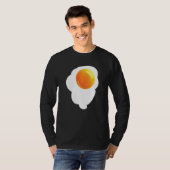 Ruwe Ei Gebroken Kippenei Eiwit Dooier Serum T-shirt (Voorkant volledig)