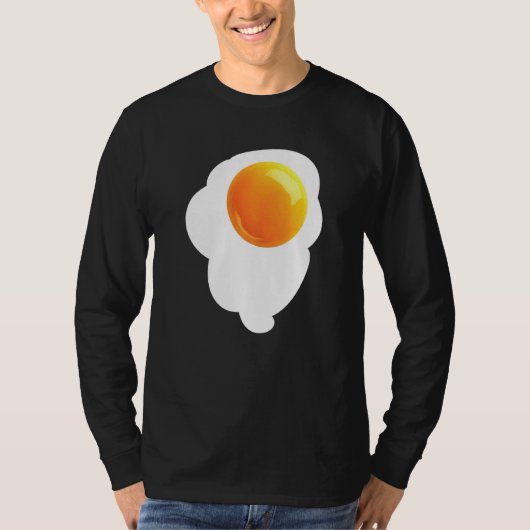 Ruwe Ei Gebroken Kippenei Eiwit Dooier Serum T-shirt (Voorkant)