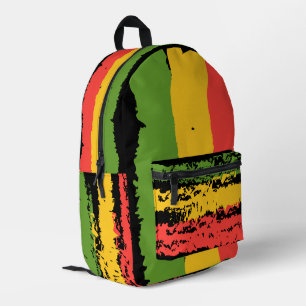 Ruwe en robuuste Rasta Stripe Cut en Naaien Tas