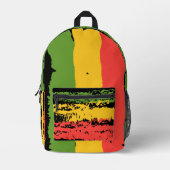 Ruwe en robuuste Rasta Stripe Cut en Naaien Tas (Voorkant)