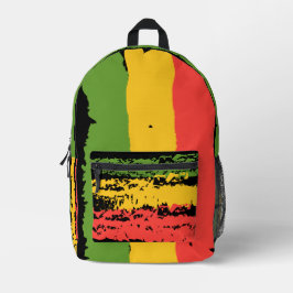 Ruwe en robuuste Rasta Stripe Cut en Naaien Tas