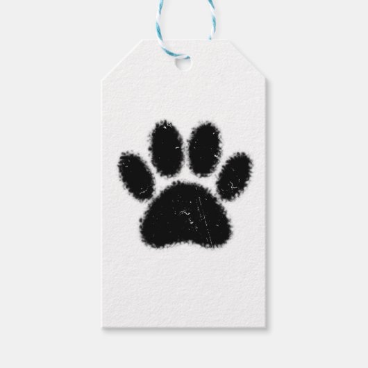 Ruwe en vervormde kleurenafdrukken cadeaulabel (Voorkant)