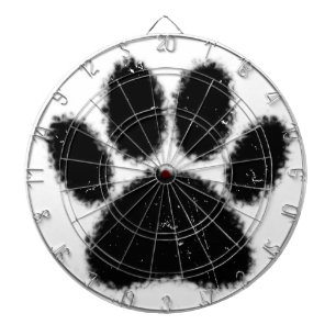 Ruwe en vervormde kleurenafdrukken dartbord