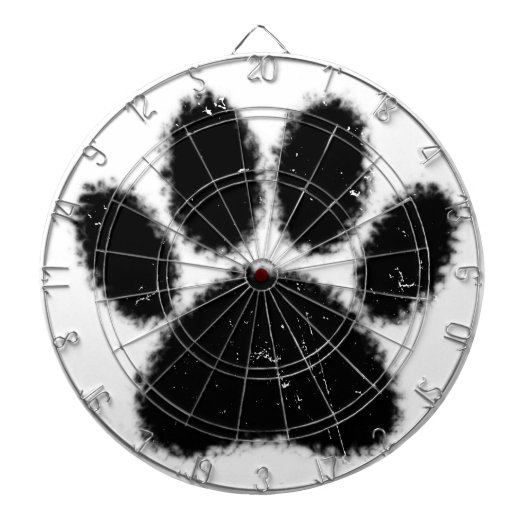 Ruwe en vervormde kleurenafdrukken dartbord (Voorkant)